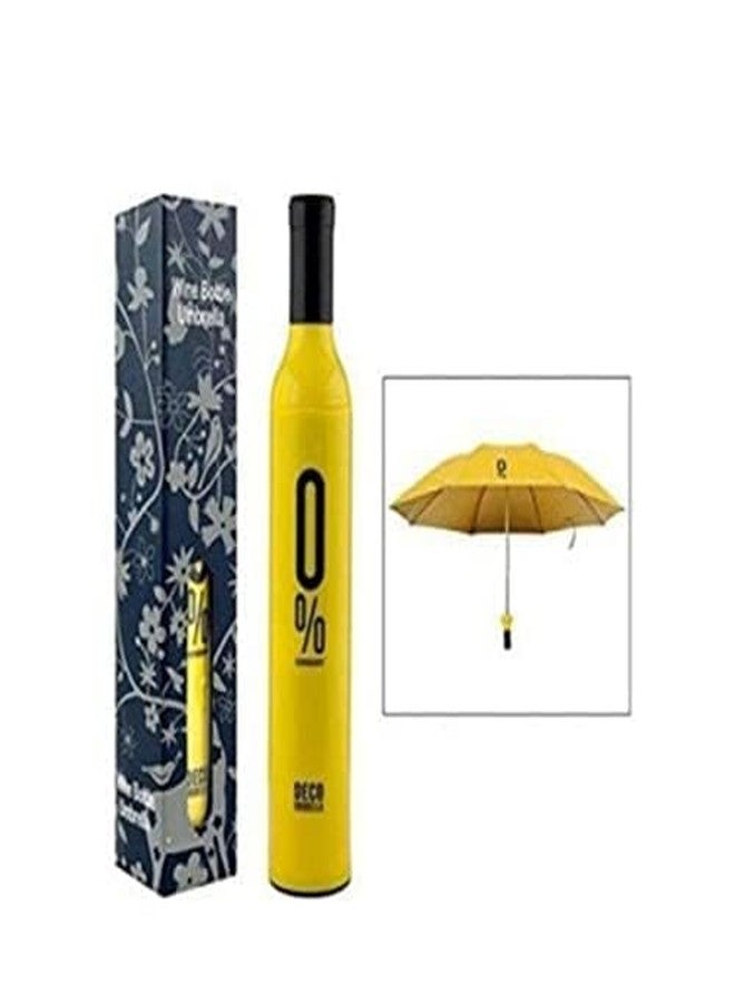 Ncry Bottle Umbrella | Wine Bottle Shape Foldable Umbrella with Case | Compact Manual Portable Umbrella for Girl, Women, Men, Kids with Bottle Cover multi colour - Image 3